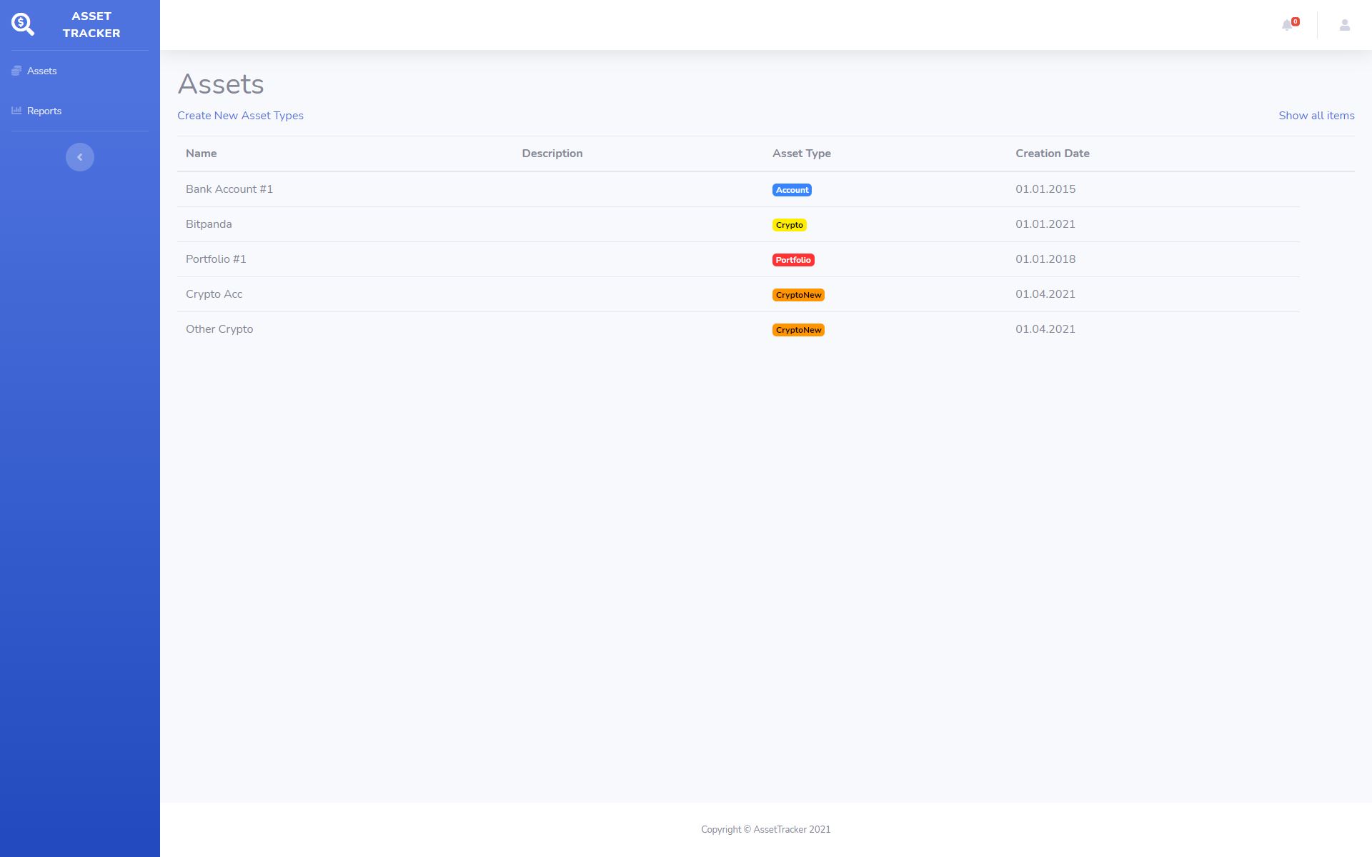 AssetList